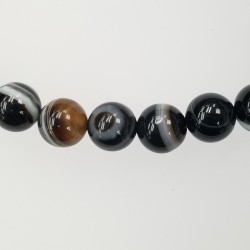 Banded Agate 8mm Bracelet