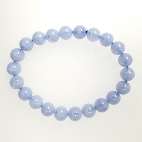 Blue Lace Agate 8mm Bracelet