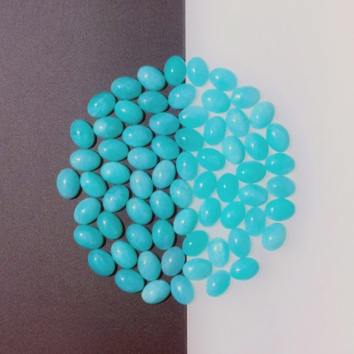 Amazonite Oval Cabochon 6x8mm (each bag 5 pcs)