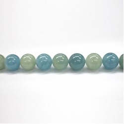 Aquamarine beads 20mm