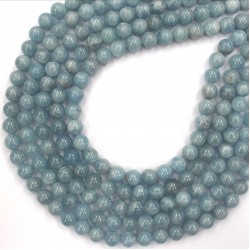 Aquamarine Blue beads 10mm