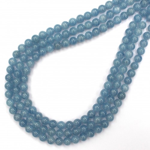 Aquamarine Blue beads 8mm