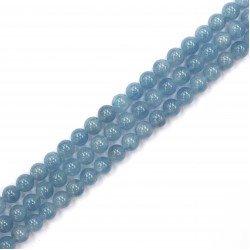 Aquamarine Blue beads 8mm