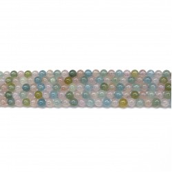 Beryl (mixed) round beads 6mm