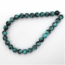 Chrysocolla beads 14mm