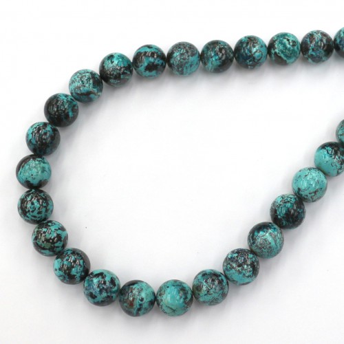 Chrysocolla beads 14mm