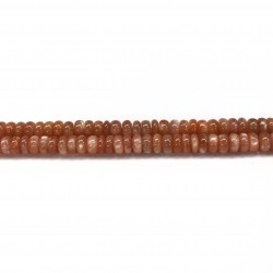Moonstone (Peach color) Roundel 8mm