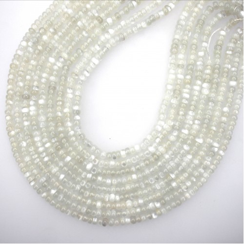 Moonstone (White color) Roundel 6mm