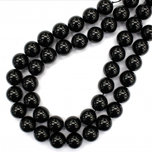 Morion Crystal Beads 18mm