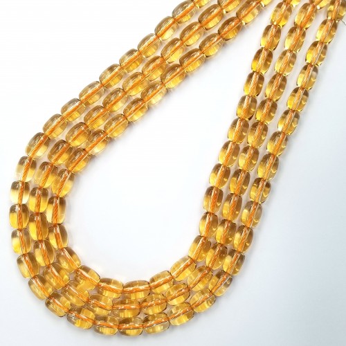 Citrine Barrel Beads 8x10mm~9x11mm