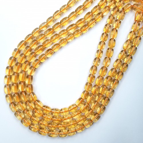 Citrine Barrel Beads 8x10mm~9x11mm