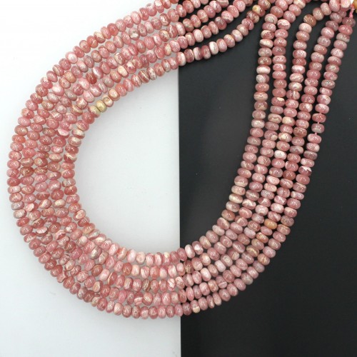 Rhodochrosite Roundel 6mm